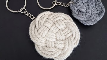 Pastime Creation how to make macrame keychain easy/diy tutorial?