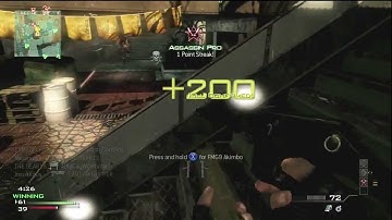 MW3 1:50 MOAB Hip Fire FTW pp90m1 rushing Bootleg HD
