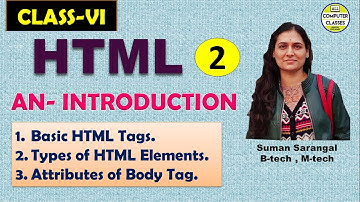 Introduction to HTML |  Part 2 | All Computer Classes