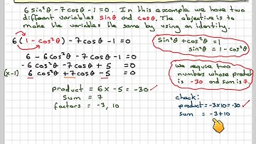 Solving a trig equations using a Pythagorean identity