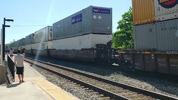 La Plata Rail Days 2023 -- westbound Z train passes us on track Main 2 (M2)