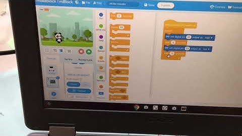 12 Blink LED Arduino program in mBlock 5 IDE