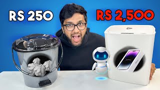 RS 250 DUSTBIN VS RS 2,500 SMART DUSTBIN