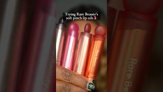Trying all of Rare Beauty’s soft pinch lip oil sticks💄