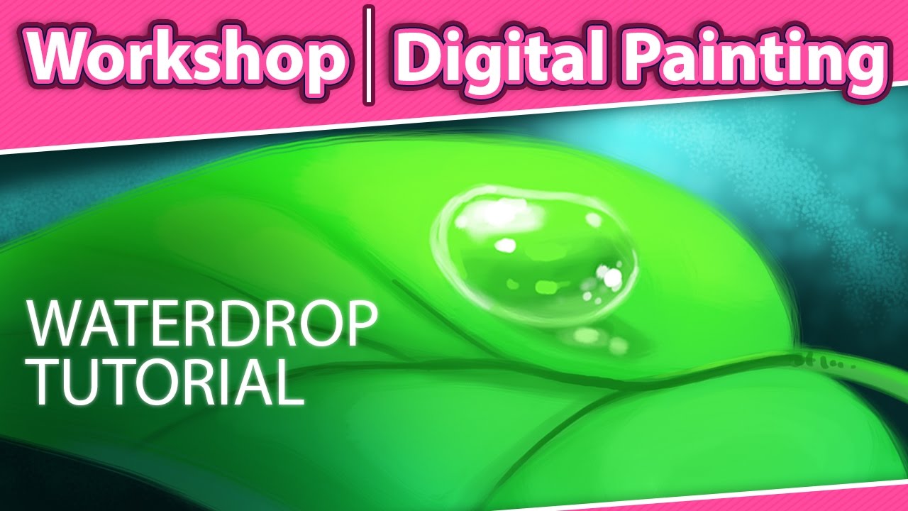 How to Paint a Water Drop in Photoshop - Digital Painting Workshop