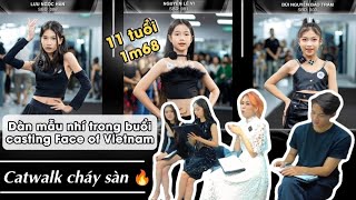Các người mẫu nhí catwalk siêu cháy tại buổi casting Face of Vietnam 2023 | BYB Academy