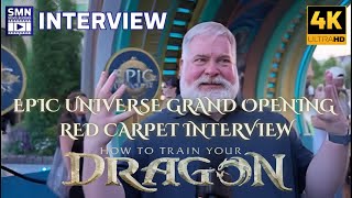 How To Train Your Dragon  Epic Universe Grand Opening  Dean Deblois  Producer Red Carpet Interview