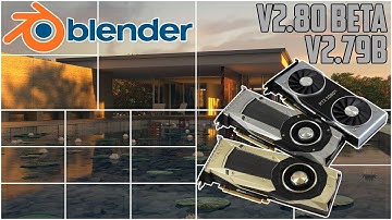 Blender v2.80 beta Cycles rendering & tile size analysis - RTX 2080 Ti | TITAN V | GTX 1080 Ti