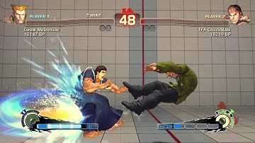 GeoM MoDInside Guile vs TFA Ch3ckMate Ryu Ft5 Part 1
