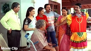 മോളെ ദേഹോപദ്രവം തുടങ്ങിയോ | Vesham Movie | Mammootty | Indrajith | Sai Kumar | Cochin Haneefa
