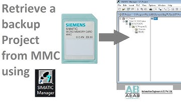 Retrieve backup from MMC using SIMATIC Manager | How to Retrieve a Project from S7 Micro Memory Card