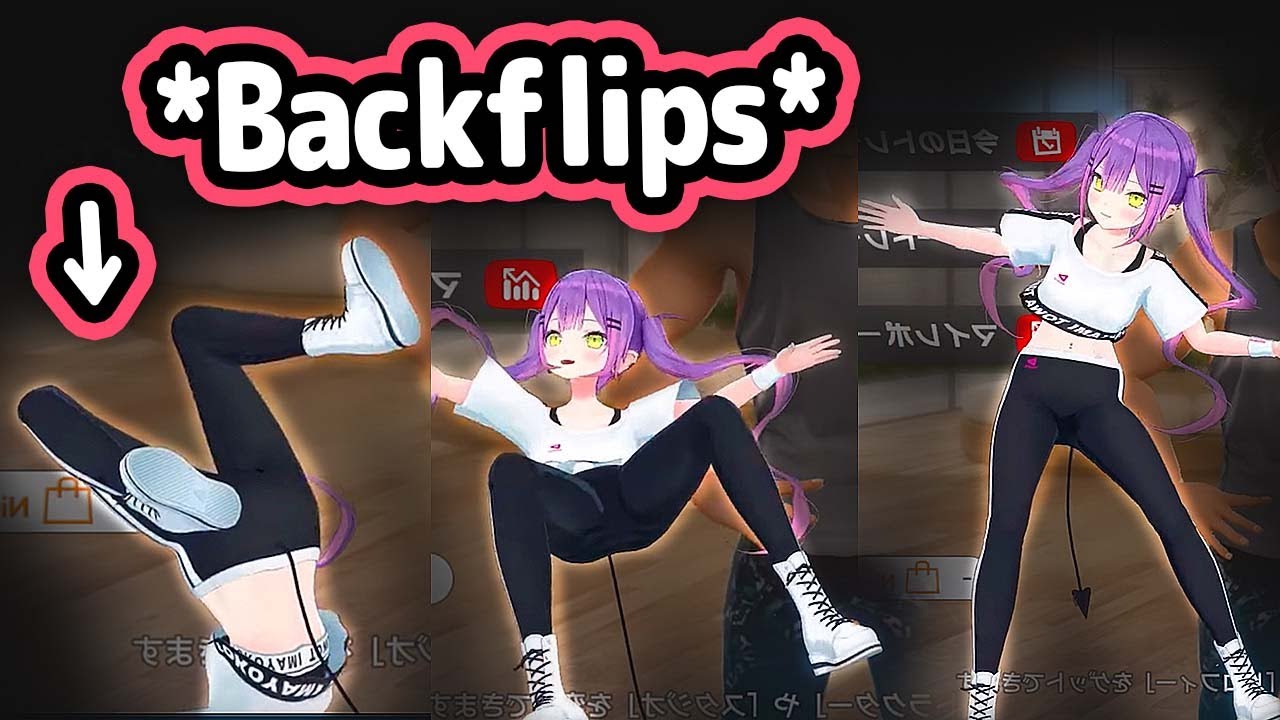 Towa Accidentally Backflips In Her Mocopi After Doing Cute Wiggles【Hololive】