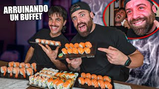 ARRUINANDO un BUFFET LIBRE con EL QUE MÁS COME de TIKTOK + RETO DE WASABI