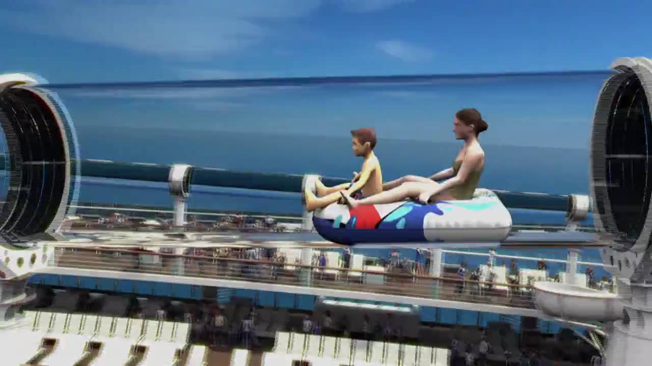 Disney Wonder Water Slide Disney Cruise Bahamas The Aqua Duck Aquaduck Water Slide Aboard The Cruise Ship Disney Pool Areas Aboard The Disney Magic Cruise Ship Travel Depot