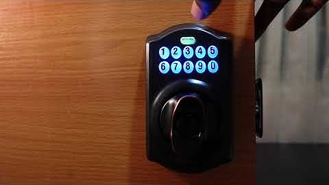 How to Change the 4 Digit Code on a Schlage Lock (BE365, FE595, FE575)
