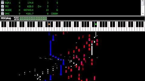 NSFPlay "Synthesia" NES/Famitracker visualizer test