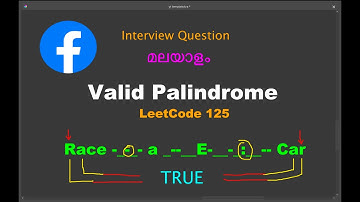 Valid Palindrome - LeetCode 125 - Coding for Interviews without inbuilt shortcuts - Easy