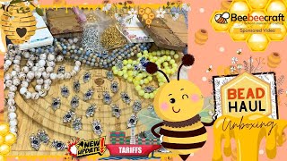 🐝 BeeBeeCraft 📿 Unboxing 🎁 | Bead Haul, Owls 🦉 , Earrings Supplies & Tariff Update 🚢
