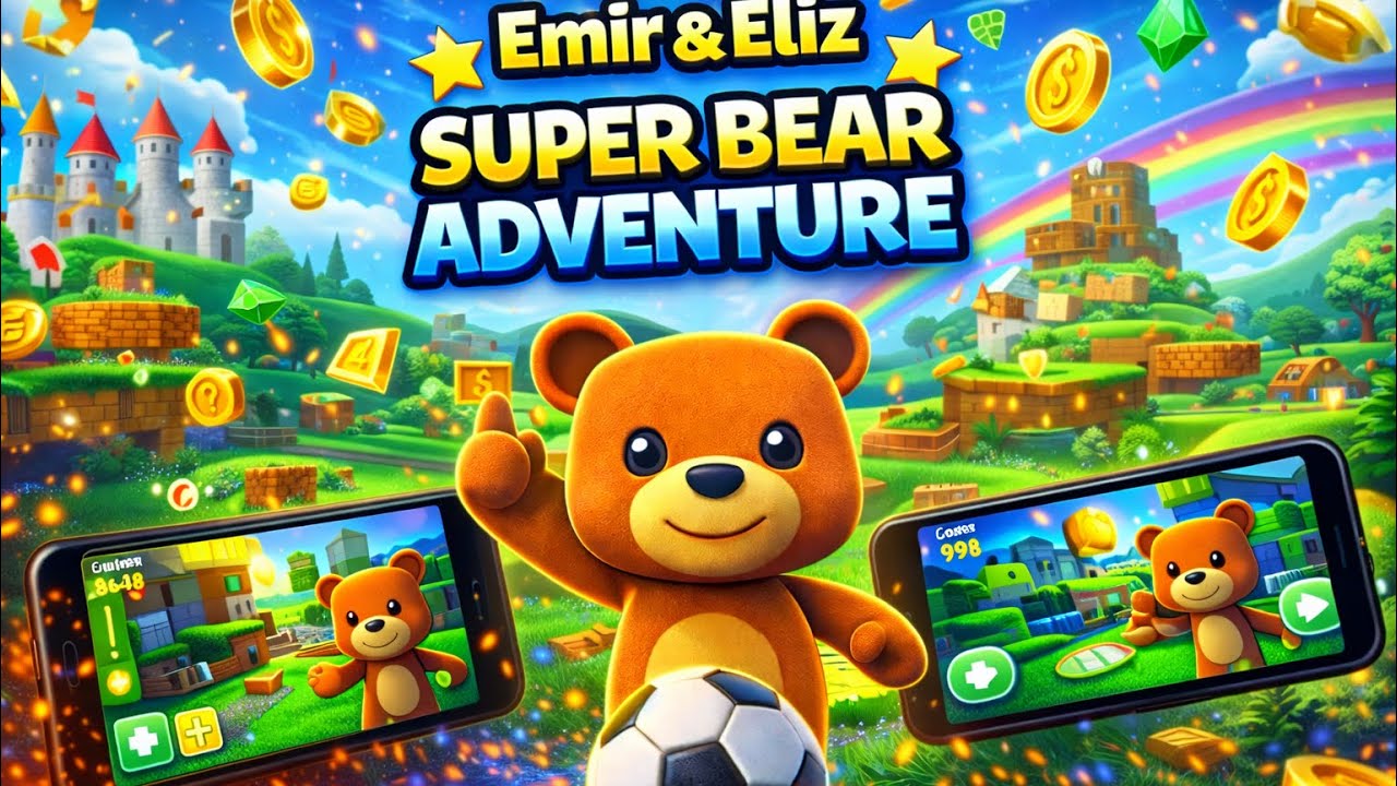 🐻 Super Bear Adventure! Emir & Eliz ile Eğlenceli Oyun 🎮