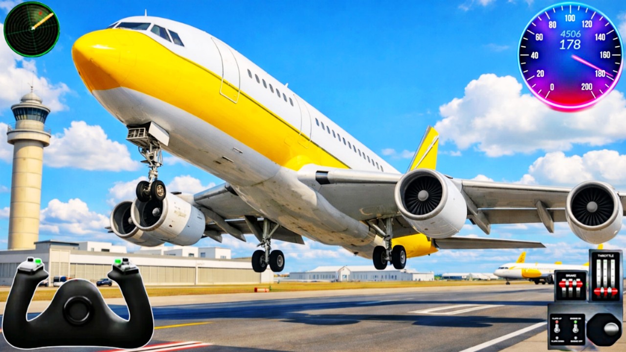 Flight Airplane City Pilot Simulator - Boeing Emergency Landing Goes Wrong 🚨 - Android Gameplay