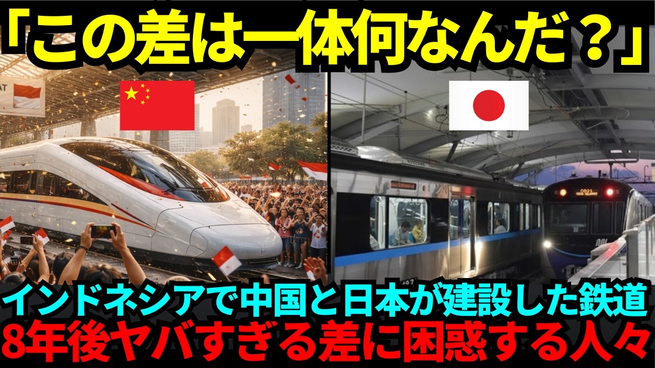 【海外の反応】「日本の電車は貧相だ！」完成から8年…中国と日本の鉄道支援の差にインドネシア人が驚愕した理由