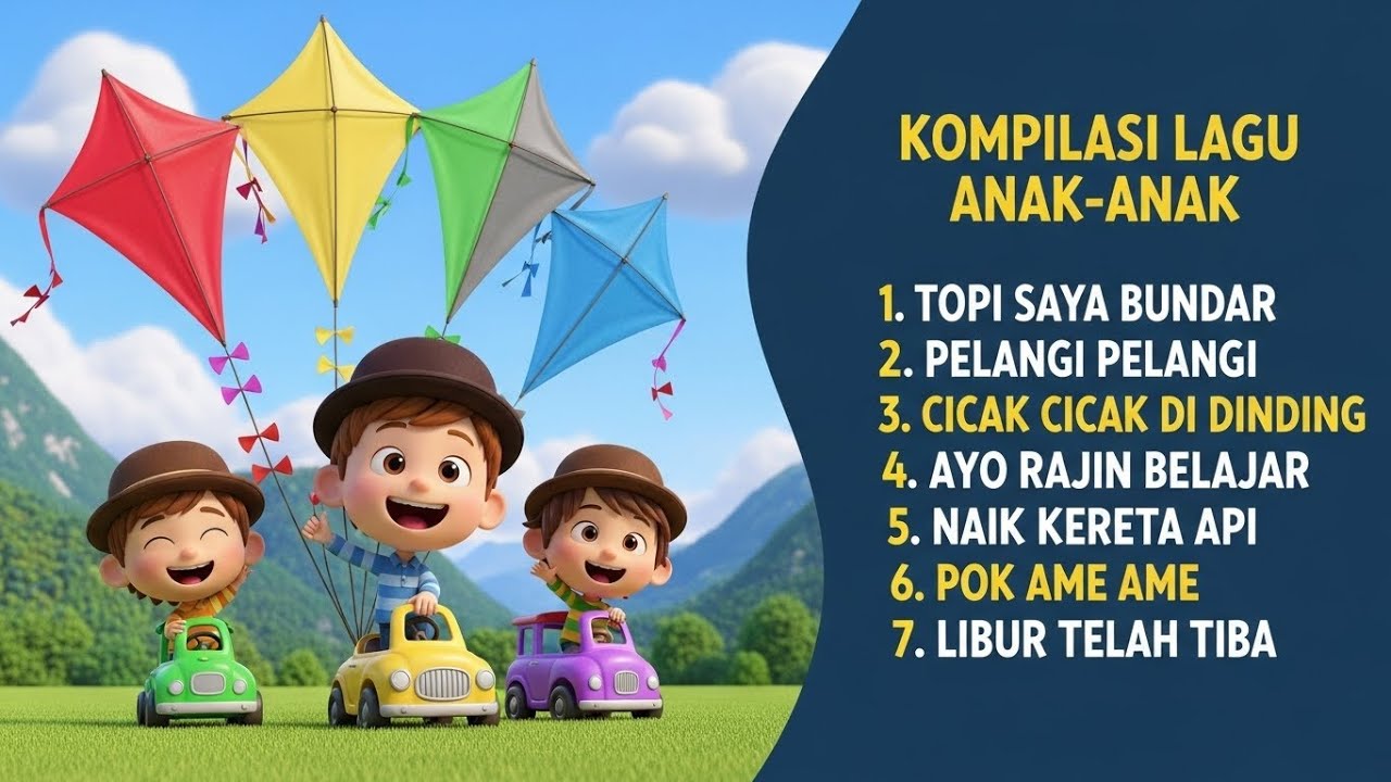 Kompilasi Lagu Anak-Anak Populer Sepanjang Masa 🎶 | Lagu TK & PAUD | JIBI INDONESIA