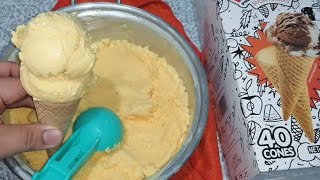 Creamy homemade vanilla ice cream in your freezer without all the work in an aluminum pan. screenshot 4
