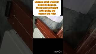 #experiment!Find force of limiting friction by rolling a roller on the horizontal pulley