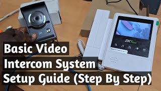 How to install a basic video intercom system