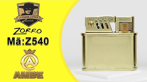 Bật lửa xăng đá đồng cối cố độc lạ Zorro Z540 - Ambe.vn