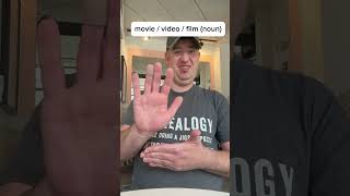 ASL sign for movie / video / film (noun) / Learn ASL