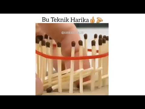 1 DAKİKADA KİBRİTTEN EV YAPMA