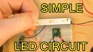 Simple LED circuit for AC or DC model trains and general modeling use.
