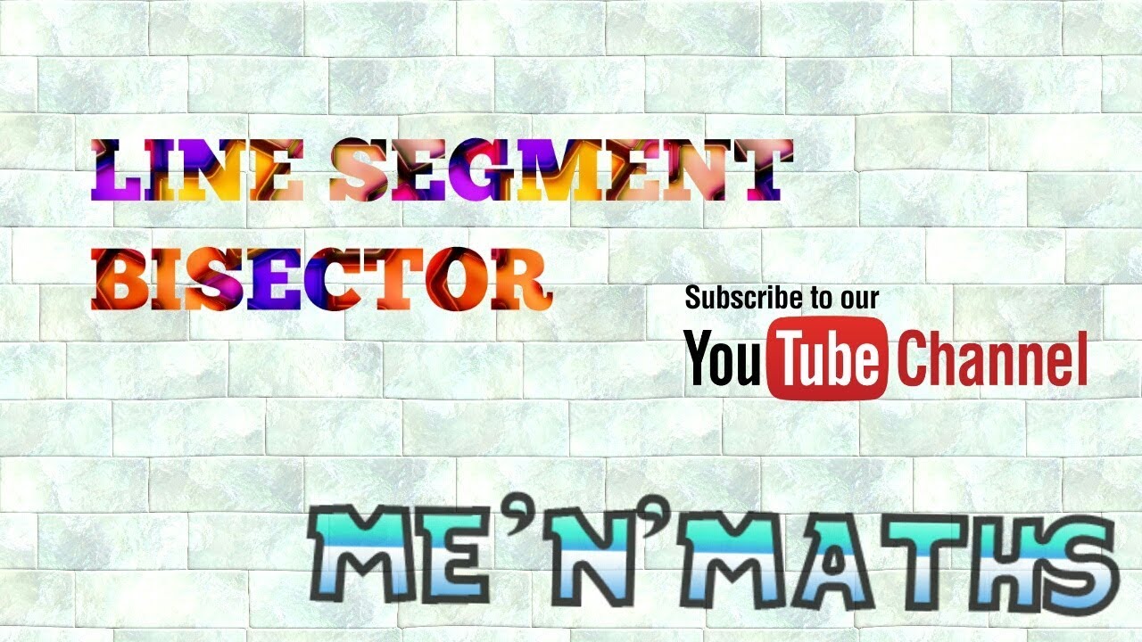 How To Bisect Line Segment - YouTube