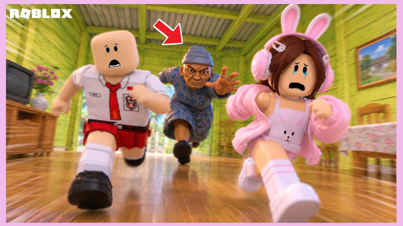 AKU HARUS BERTAHAN HIDUP DARI KEJARAN ANOMALI NENEK DI MALAM HARI😱 | ROBLOX MALAM SAMA NENEK