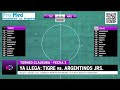 🔴TIGRE vs ARGENTINOS JRS | TORNEO CLAUSURA | EN VIVO