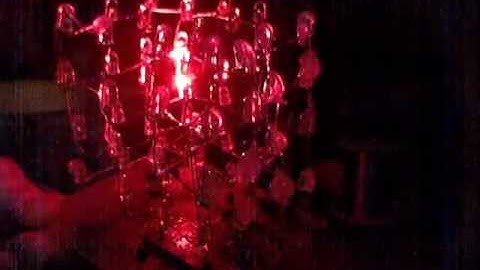 Red 4x4x4 LED Cube