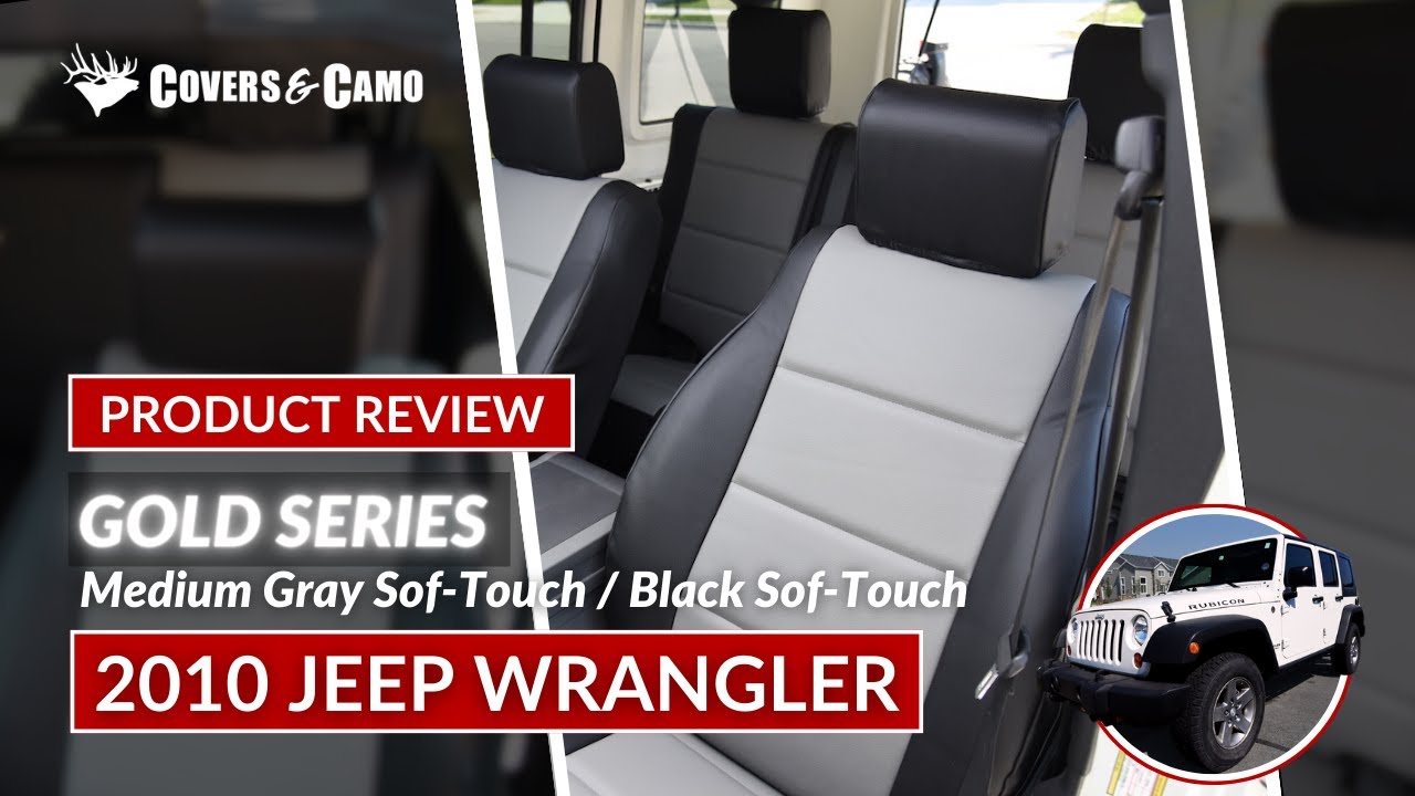 2010 Jeep Wrangler Simulated Leather Seat Covers - YouTube