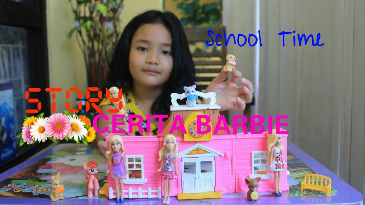 Cerita Barbie Sekolah SD I New School Mini Mainan Barbie I CYV YouTube