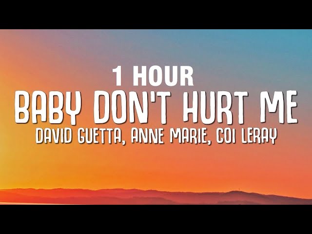 [1 HOUR] David Guetta, Anne Marie, Coi Leray - Baby Don't Hurt Me (Lyrics) class=