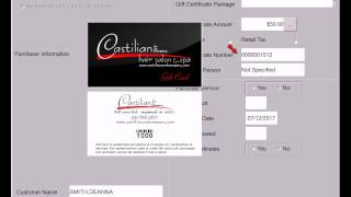 Purchase Gift Certificate - Spa-Salon Manager - Demonstration