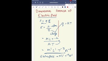 Trick for Dimensional Formula of Electric Field #dimensional #dimensionformula #neet