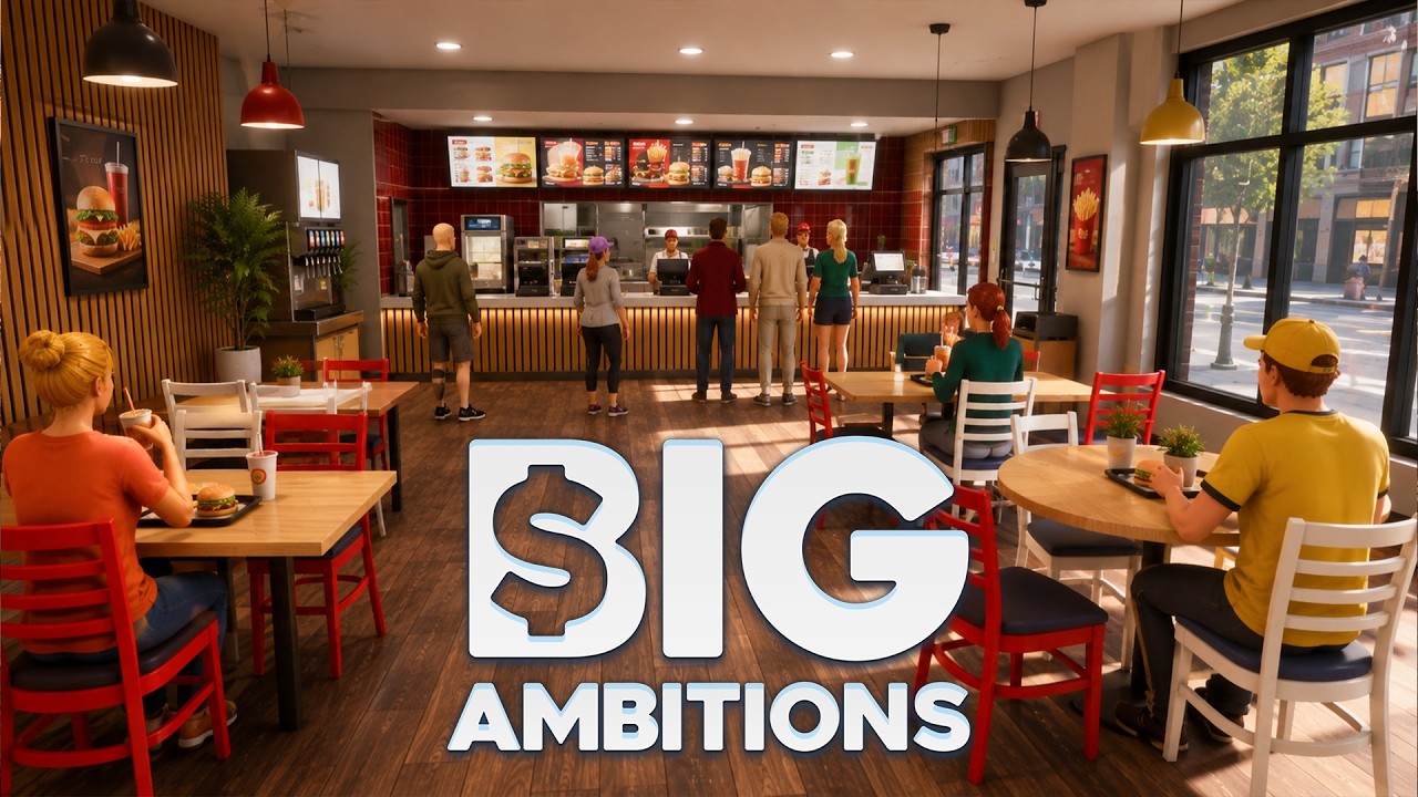 BUYING A Business And Good FAST FOOD Income! - Big Ambitions 1.0 #9
