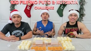 100 FILIPINO MEGA PUTO & KUTSINTA CHALLENGE IN 10 MIN! 12 FOOD CHALLENGES OF XMAS #11