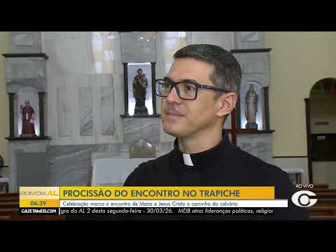 Paróquia realiza tradicional Procissão do Encontro no Trapiche nesta terça-feira - 31/03/2026