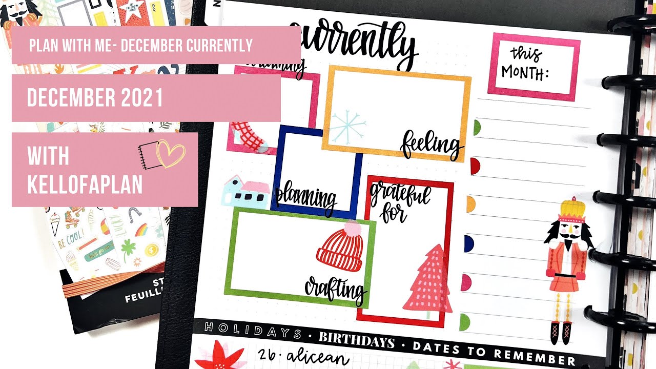 December Currently Page