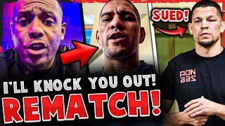 Jamahal Hill says he'll KNOCKOUT Alex Pereira in REMATCH! Nate Diaz GETTING SUED!
