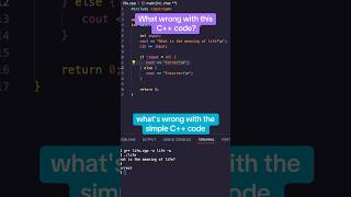 Can you spot the bug? Whats wrong with this simple C++ code? #cpp #codingchallenge #programming