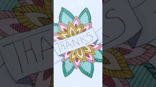 #doodles #zentangle #quickcard #getcrafty #thankyoucard
