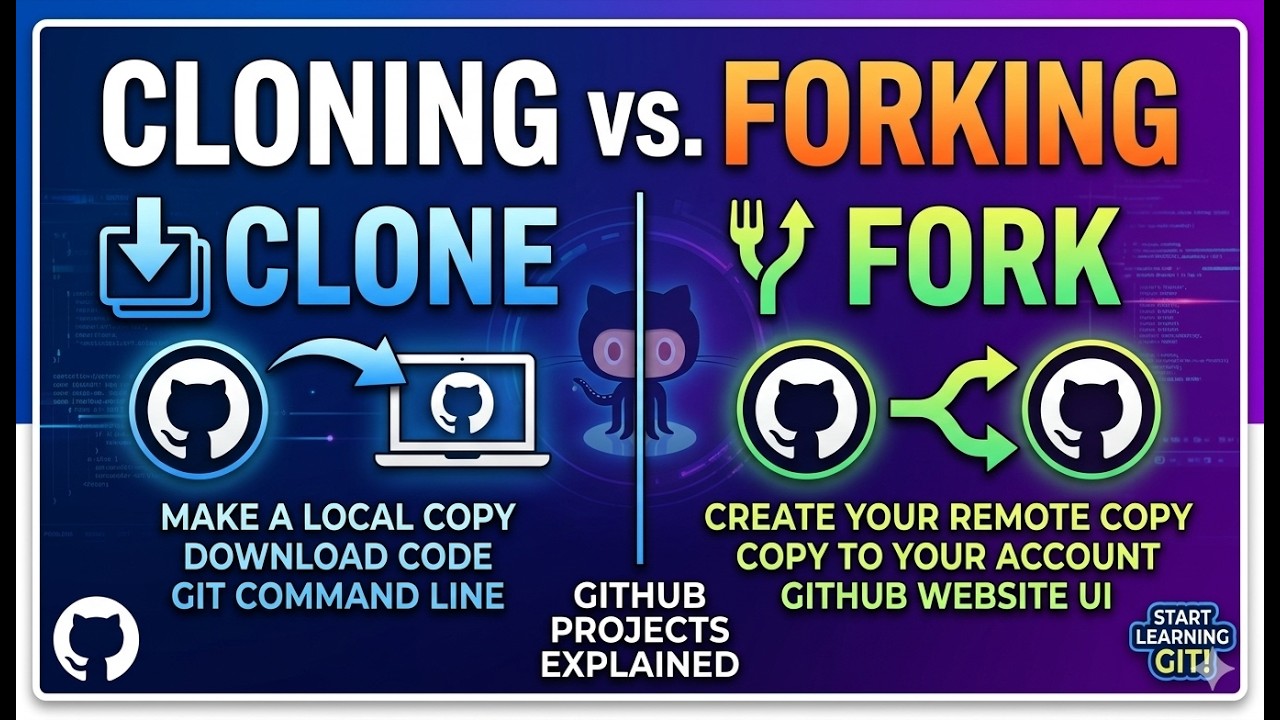 Cloning and Forking GitHub Projects - YouTube